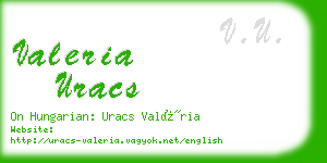 valeria uracs business card